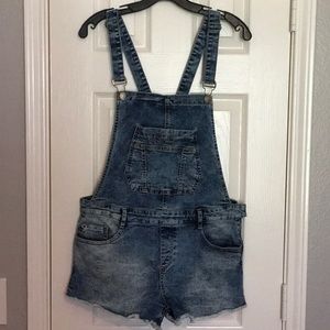 Zara Trafaluc Denim Overalls, size L